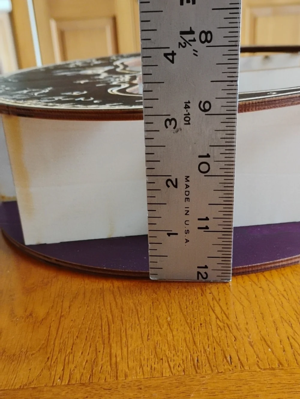 Moon Wall Shelf Crescent Shape Wooden With 3 Shelves 10